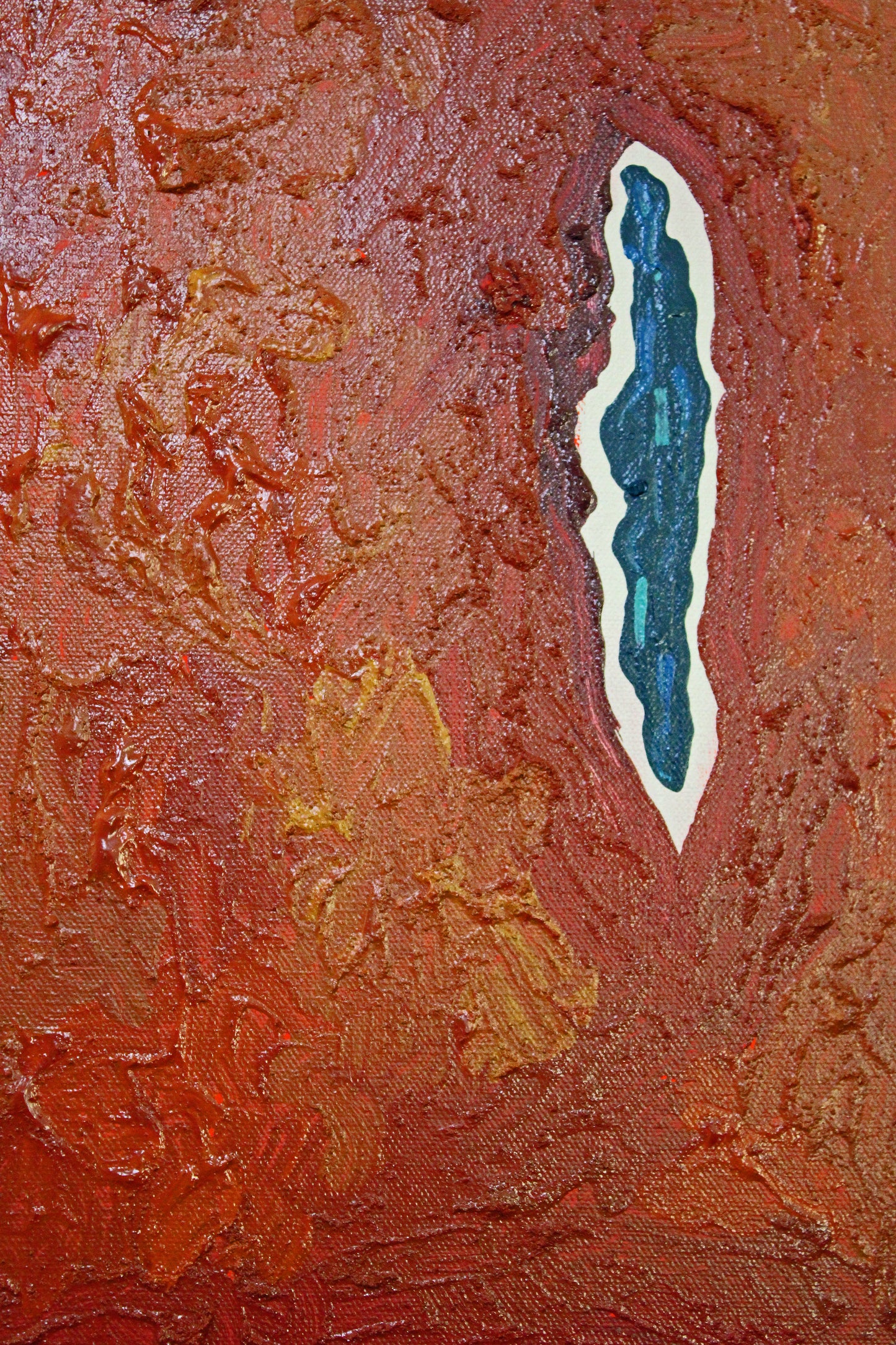 5 RIVERS A barren Australian abstract landscape. An original abstract landscape artwork.