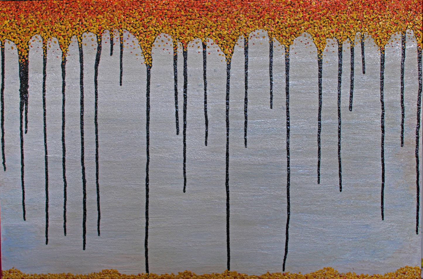 ABSCISSION 2 The rustle of autumn leaves. An autumn abstract landscape artwork.
