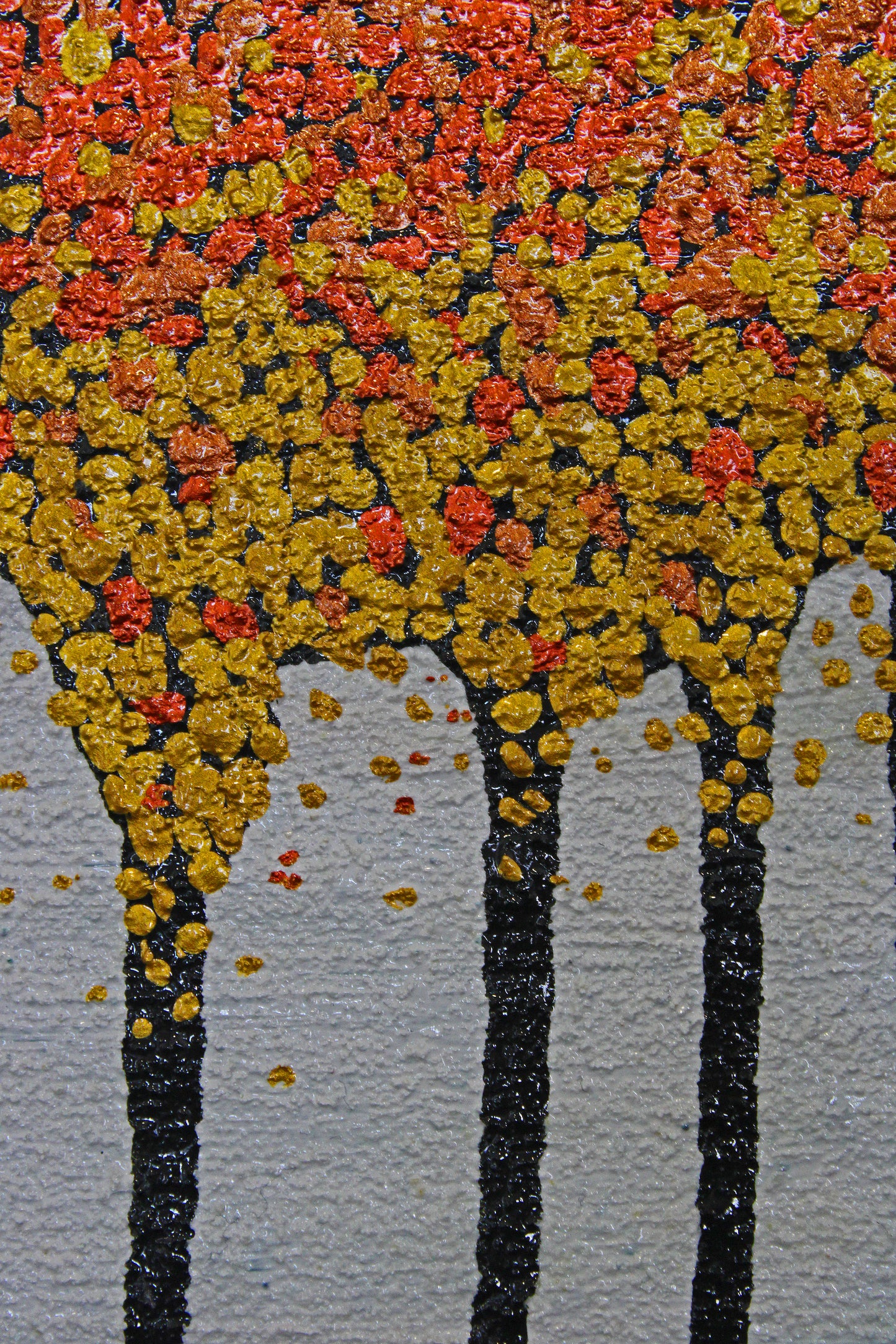 ABSCISSION 2 The rustle of autumn leaves. An autumn abstract landscape artwork.
