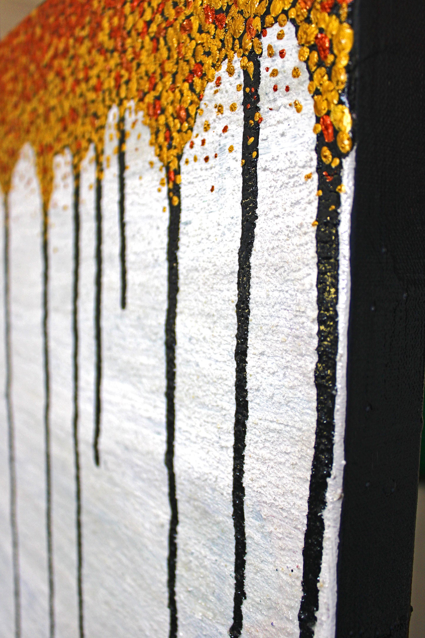 ABSCISSION 2 The rustle of autumn leaves. An autumn abstract landscape artwork.