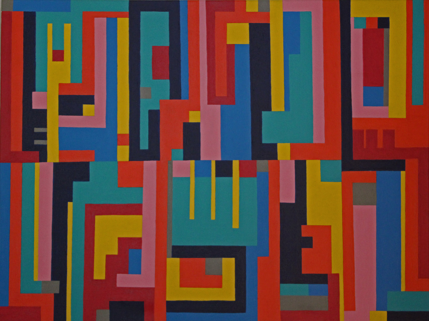 ABSTRACTION No1 Movement of colour through interlocking geometric forms.