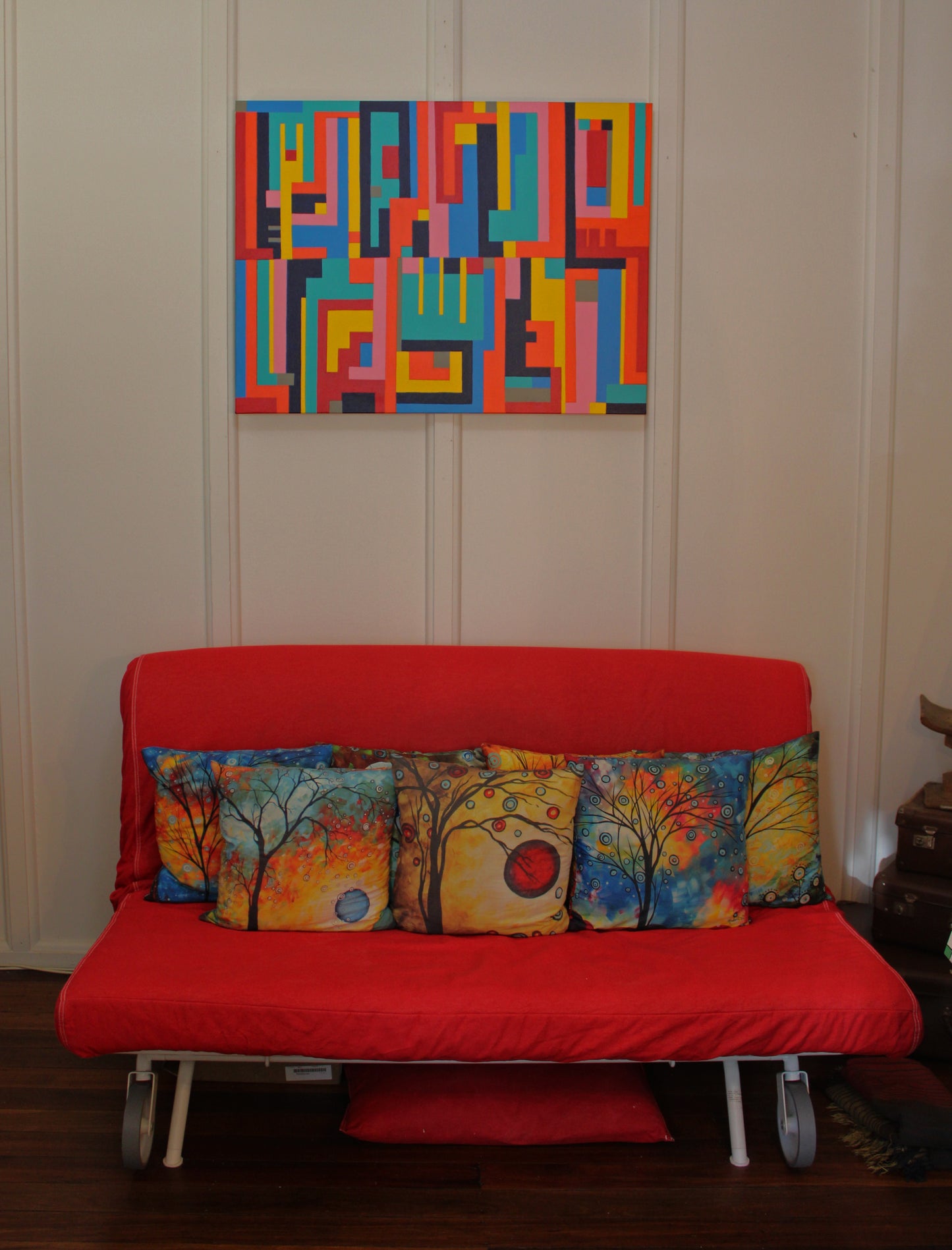 ABSTRACTION No1 Movement of colour through interlocking geometric forms.