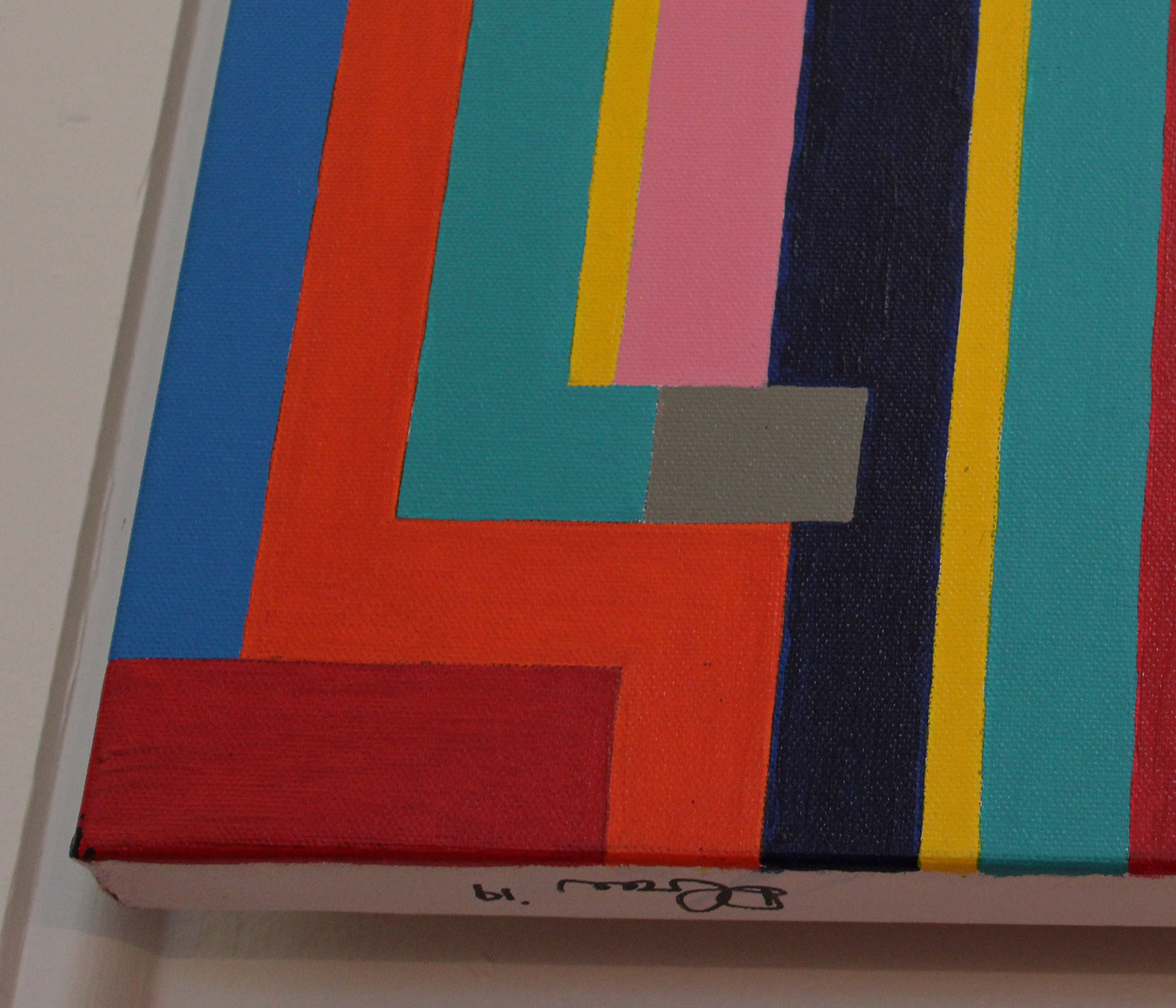 ABSTRACTION No1 Movement of colour through interlocking geometric forms.