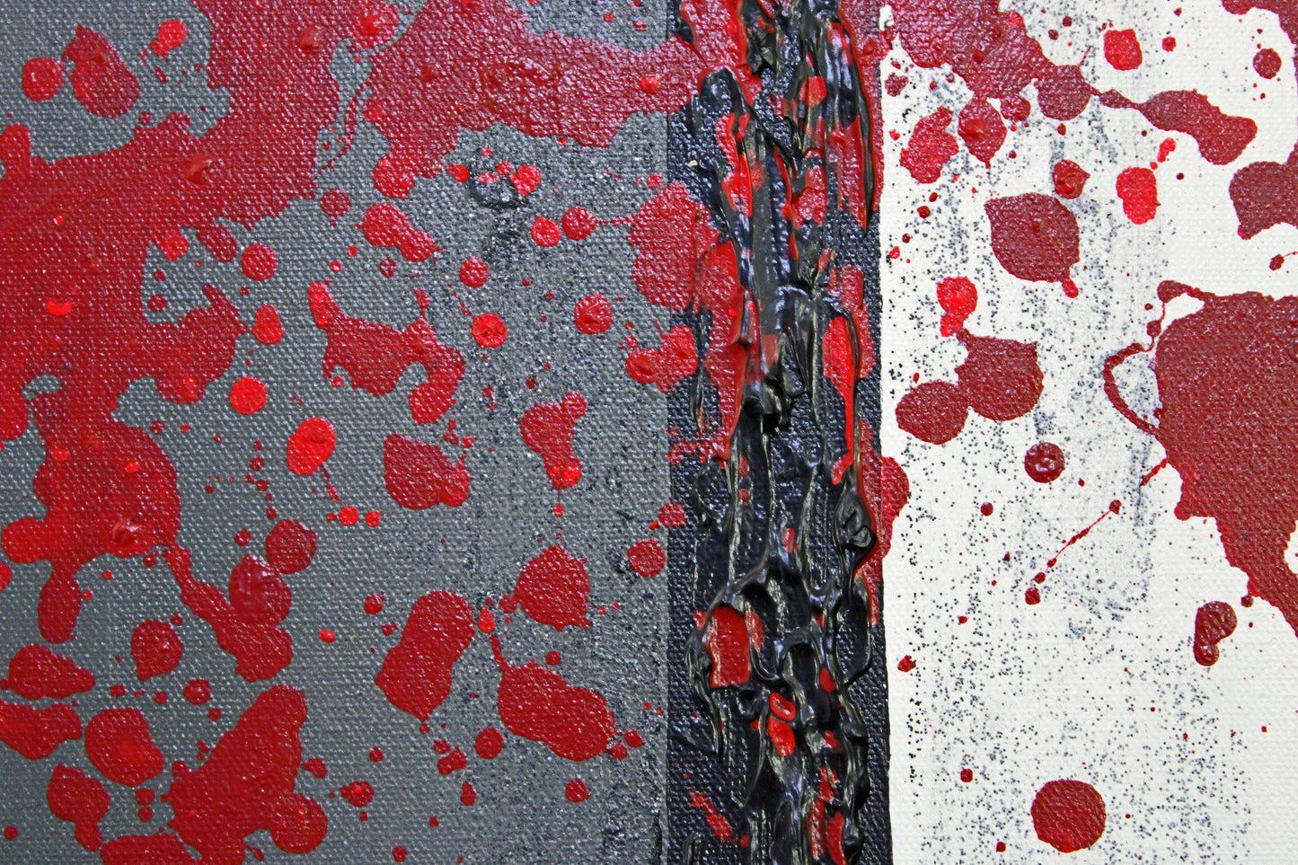 BLOOD LUST 1 Hate and spilt blood in the guise of religion. An original abstract artwork.