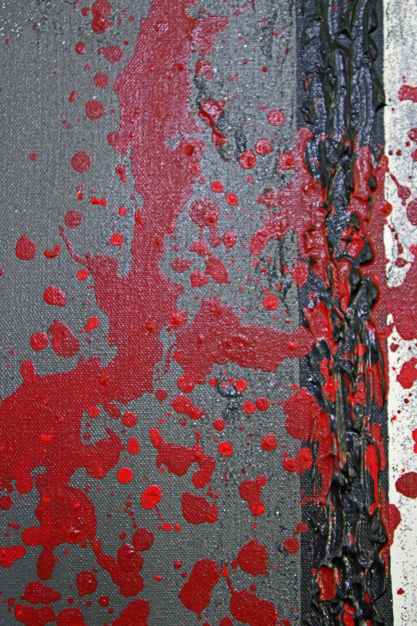 BLOOD LUST 1 Hate and spilt blood in the guise of religion. An original abstract artwork.