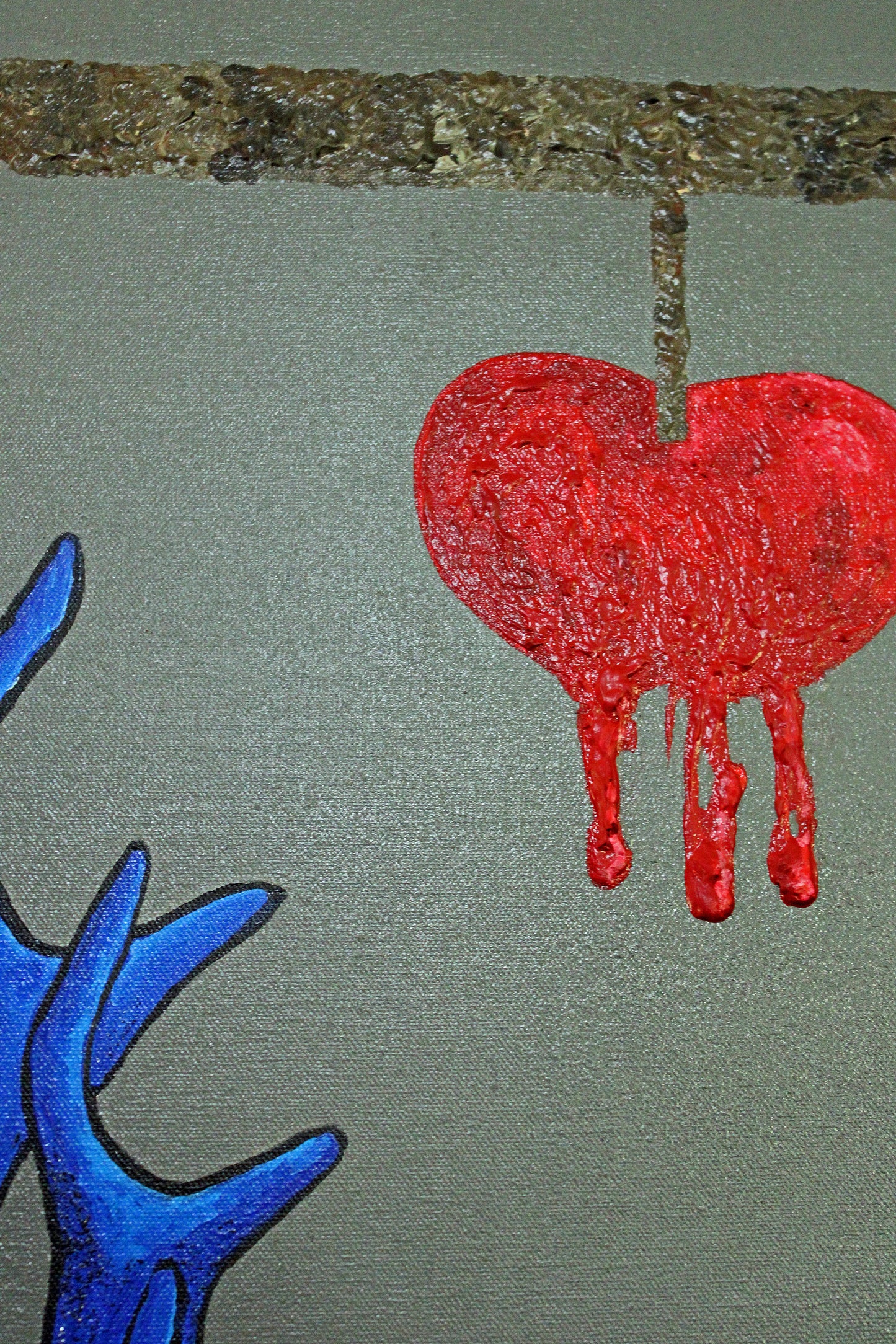 BLOOD LUST 2 Control of the masses through the false promise of fruit. A modern abstract artwork.