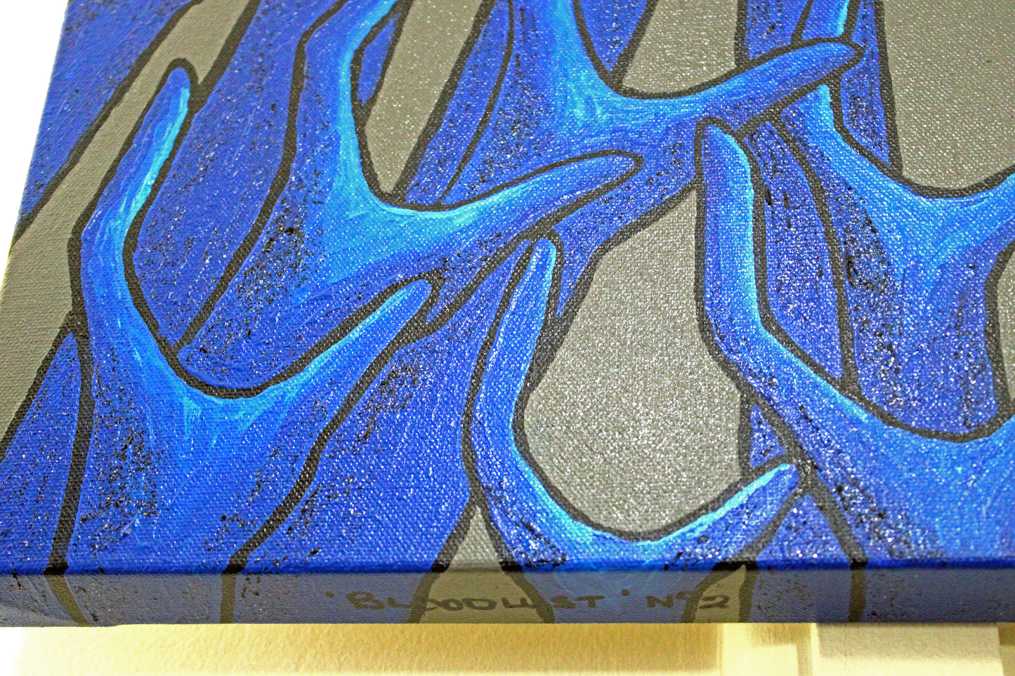 BLOOD LUST 2 Control of the masses through the false promise of fruit. A modern abstract artwork.