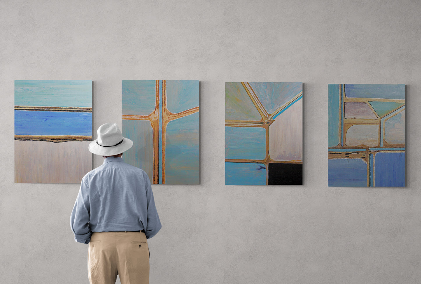 SALT PANS 2 an Australian landscape rarely seen captured on canvas.
