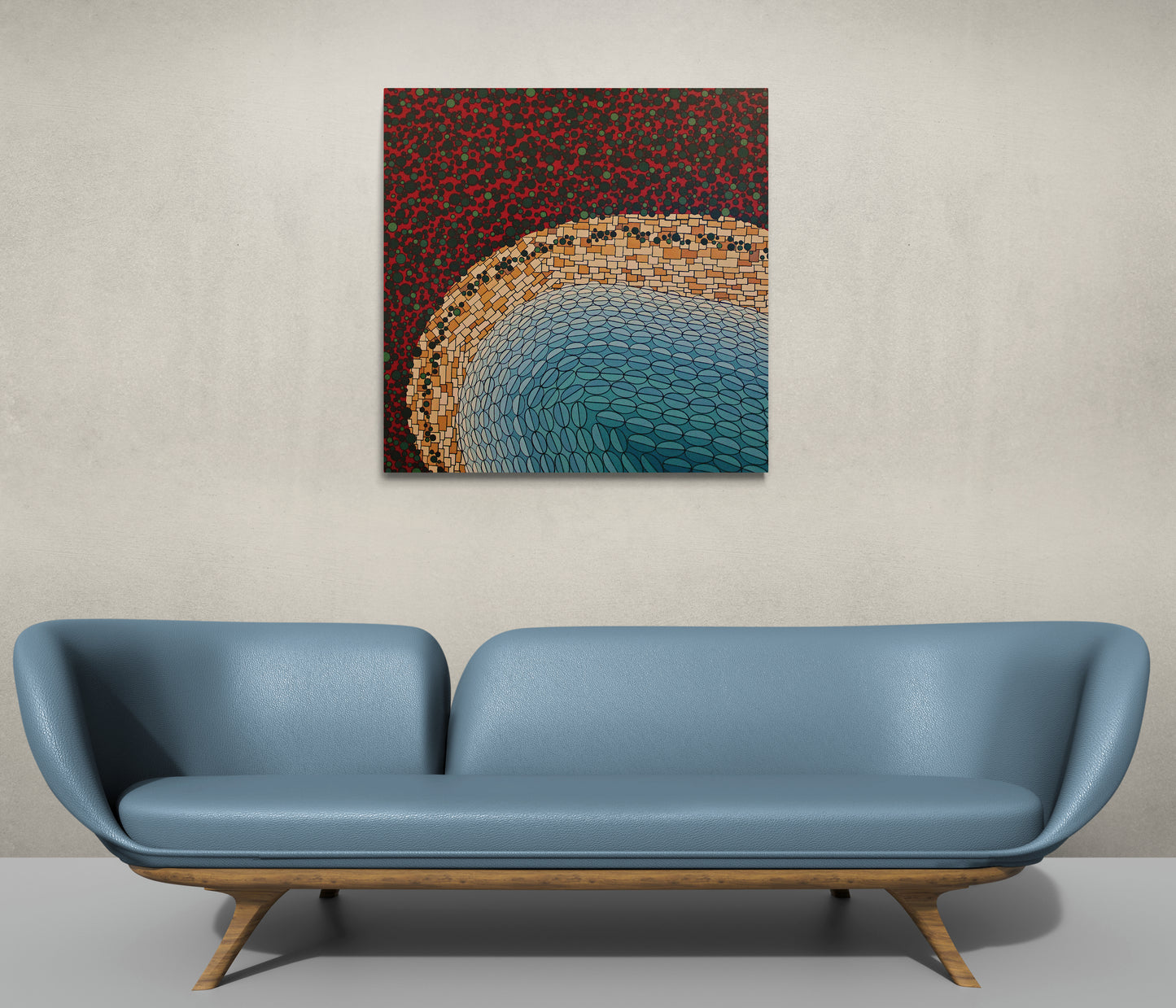SE COVE is an abstract Australian landscape full of life, colour and movement.