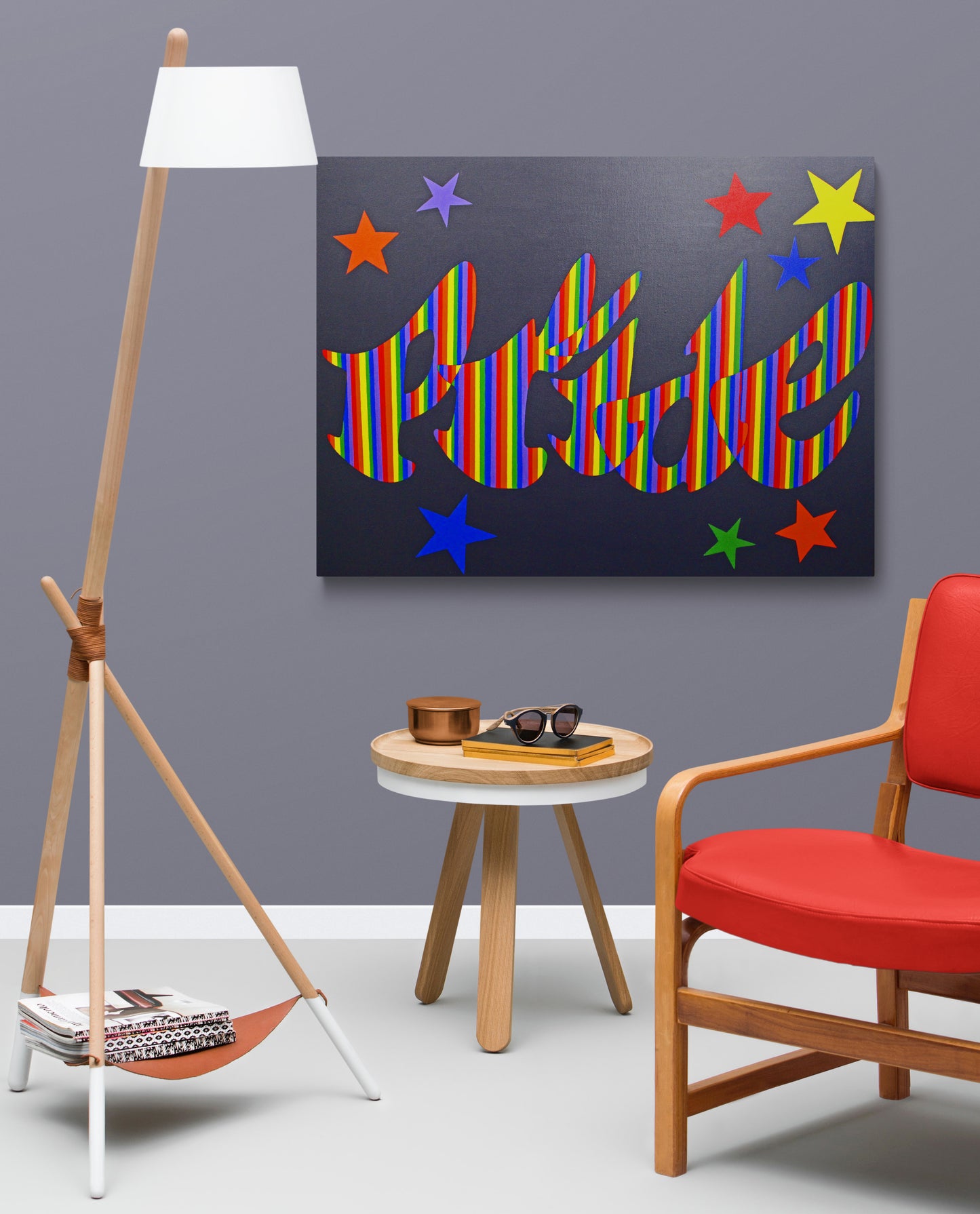 PRIDE original artwork with a strong positive message