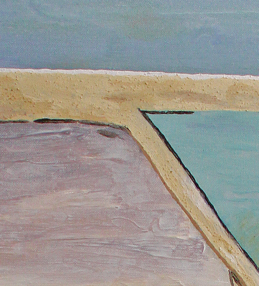 SALT PANS 4 paintings for a natural cool decor.