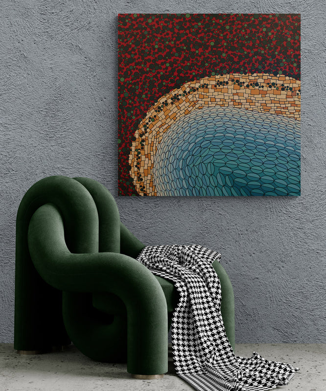 SE COVE is an abstract Australian landscape full of life, colour and movement.