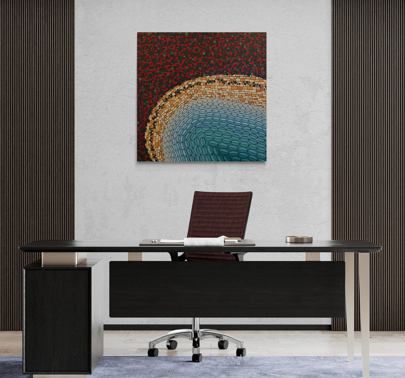 SE COVE is an abstract Australian landscape full of life, colour and movement.