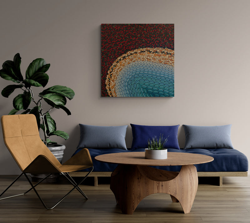 SE COVE is an abstract Australian landscape full of life, colour and movement.
