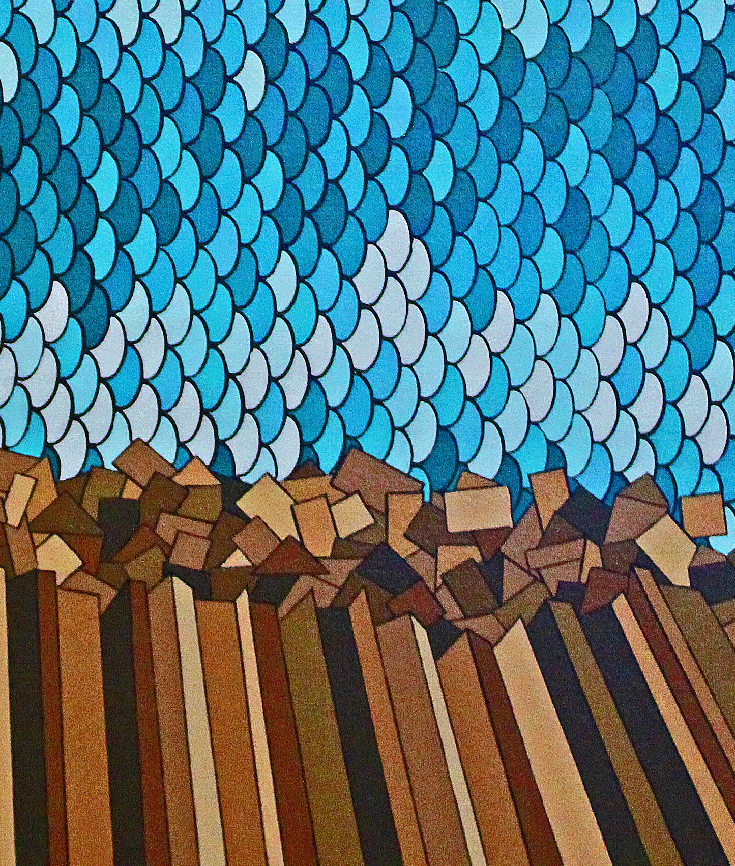 SNAKE RIVER CANYON a geometric landscape exploring the natural world.