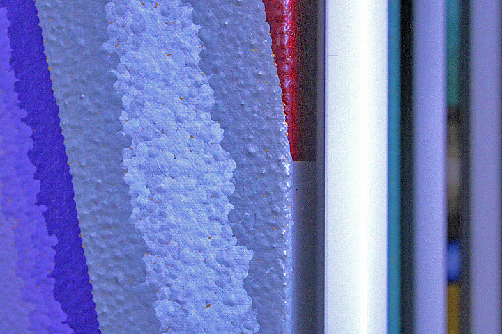 SQUARE MEDITIATION a large bold abstract work by Australian artist Dean Crozier