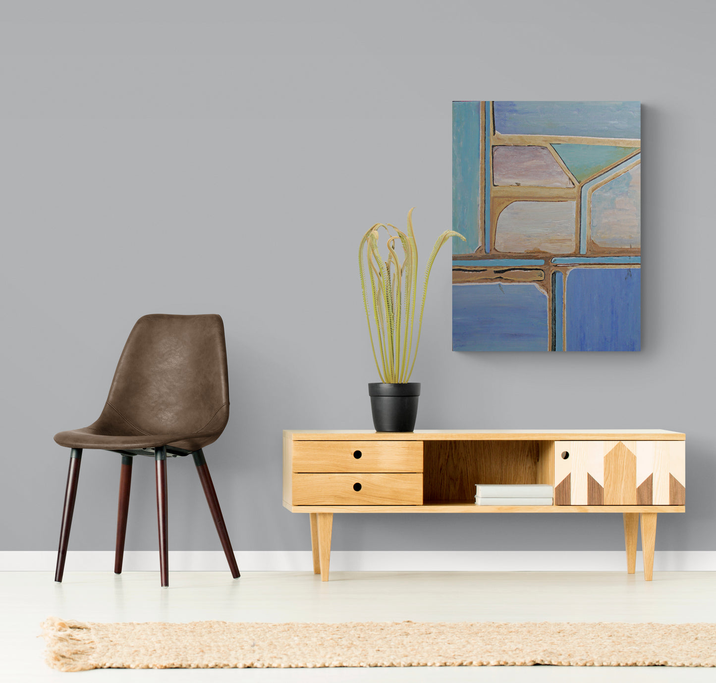 SALT PAN 4 Western Australian salt pans interpreted using the form of an abstract landscape.