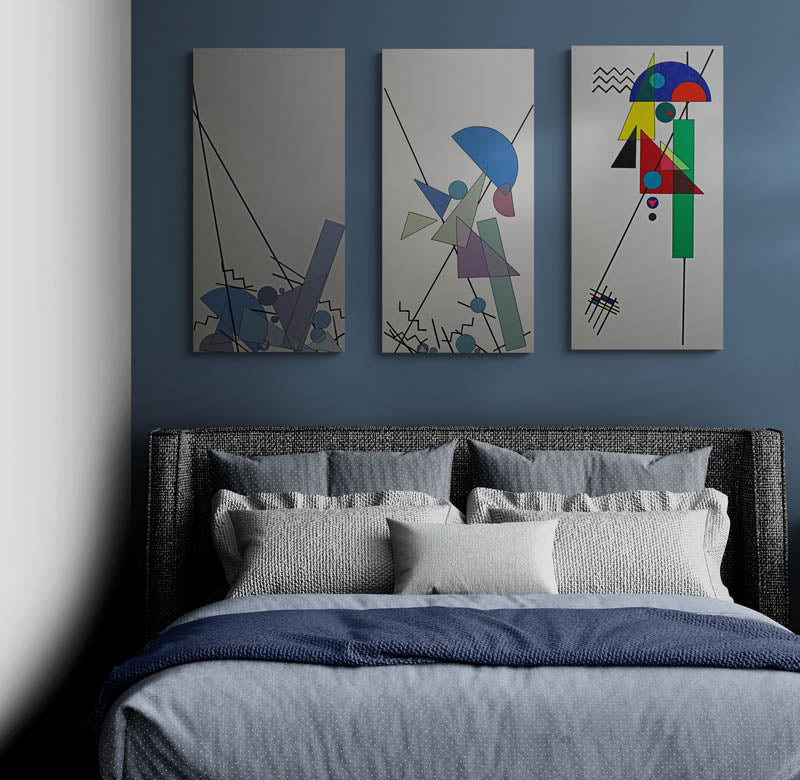 YESTERDAY, TODAY, TOMORROW is a tryptic that explores a journey to a new beginning.