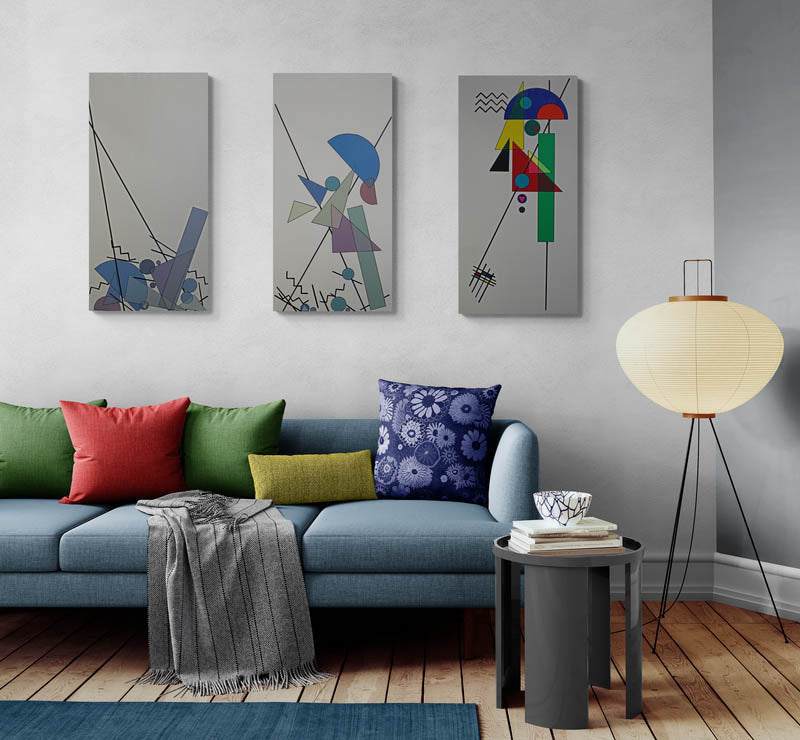 YESTERDAY, TODAY, TOMORROW is a tryptic that explores a journey to a new beginning.