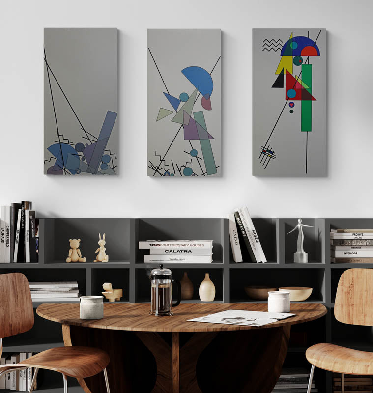 YESTERDAY, TODAY, TOMORROW is a tryptic that explores a journey to a new beginning.