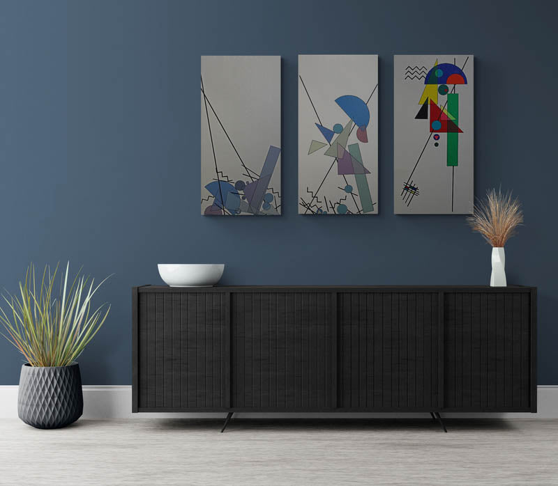 YESTERDAY, TODAY, TOMORROW is a tryptic that explores a journey to a new beginning.