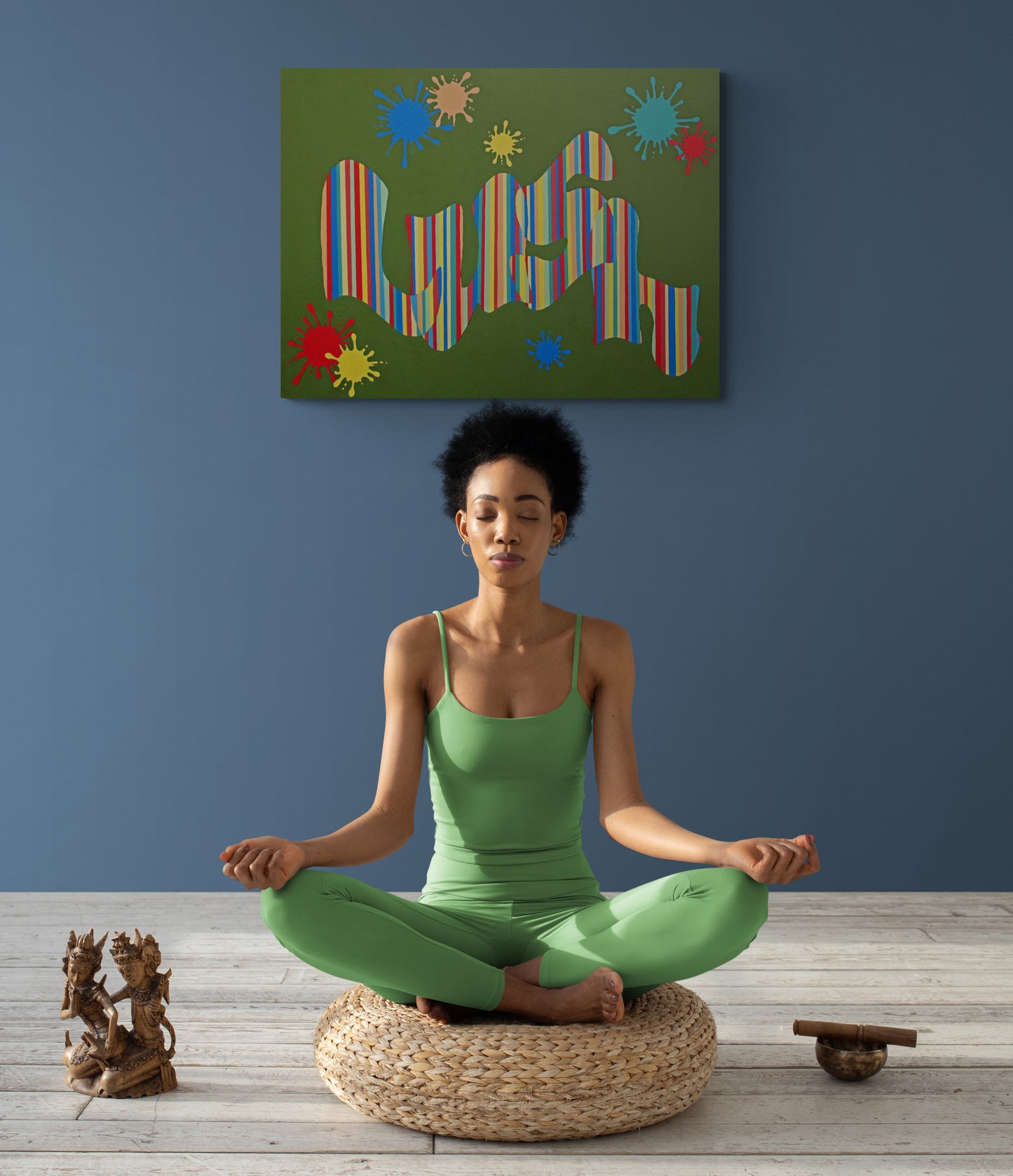 LUSH a painting with a bold statement