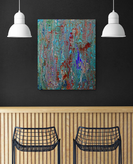 9 OUT OF 10 Abstract wall art depicting the chaos of drug withdrawal.