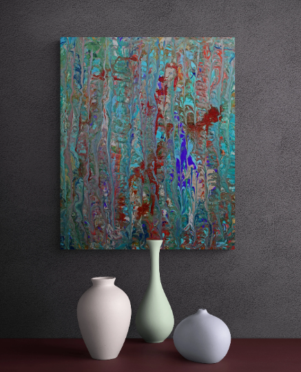 9 OUT OF 10 Abstract wall art depicting the chaos of drug withdrawal.