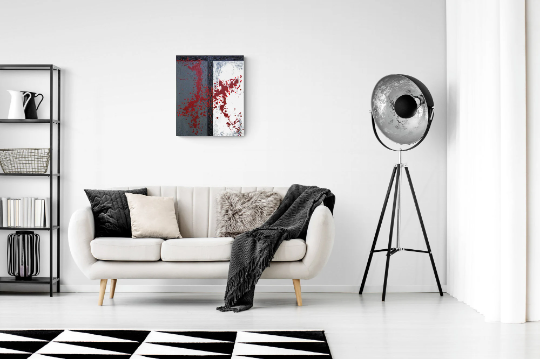 BLOOD LUST 1 Hate and spilt blood in the guise of religion. An original abstract artwork.