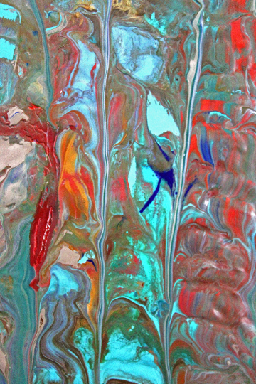 9 OUT OF 10 Abstract wall art depicting the chaos of drug withdrawal.
