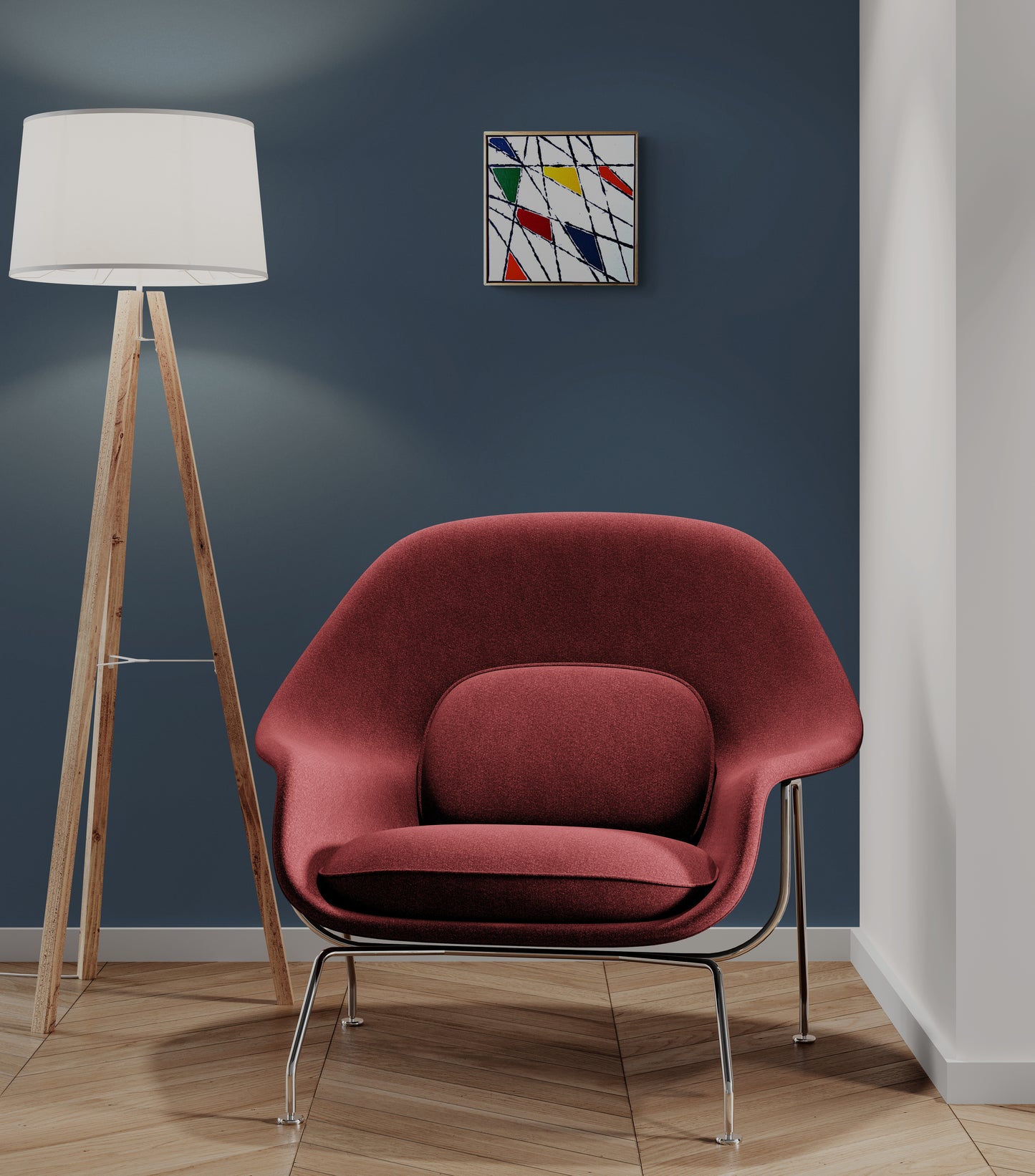 STRING THEORY 2 is a small work with a bright and colourful abstract image.