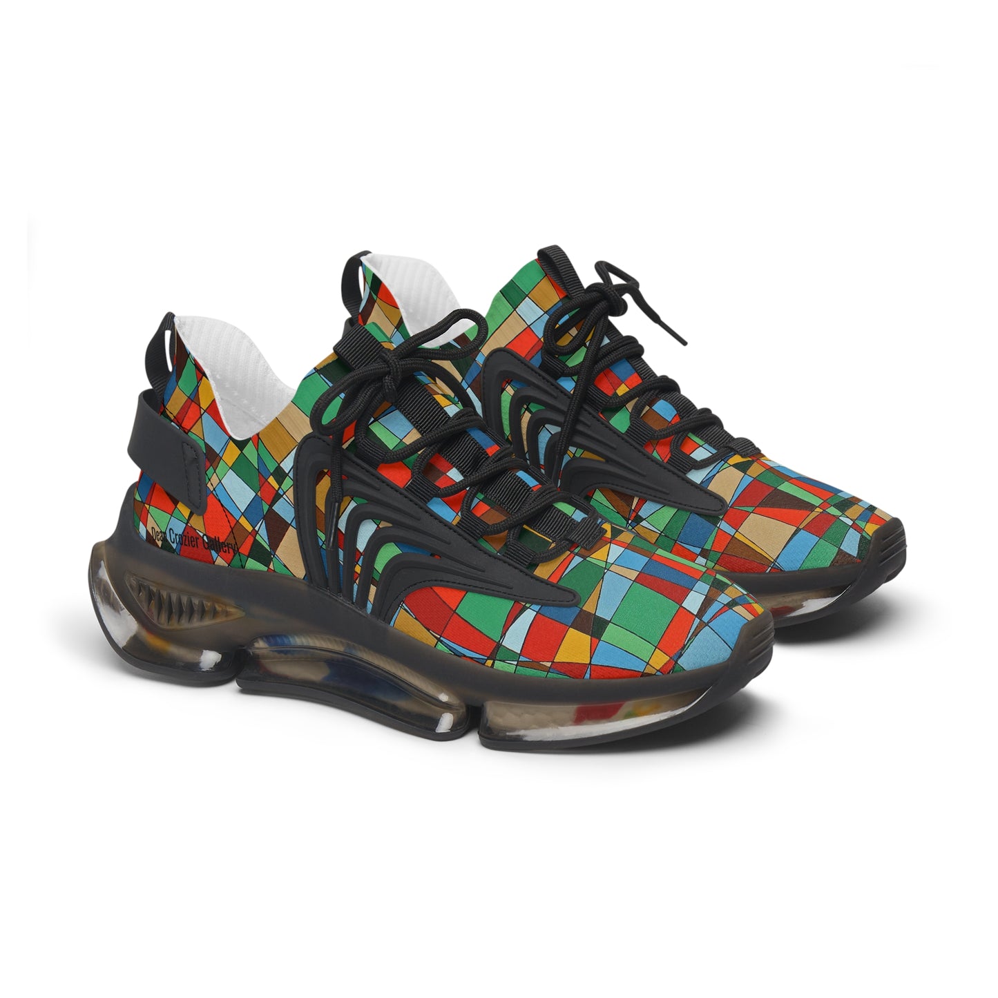 POINCIANA bloom mesh sneakers — a geometric floral spring design by Dean Crozier