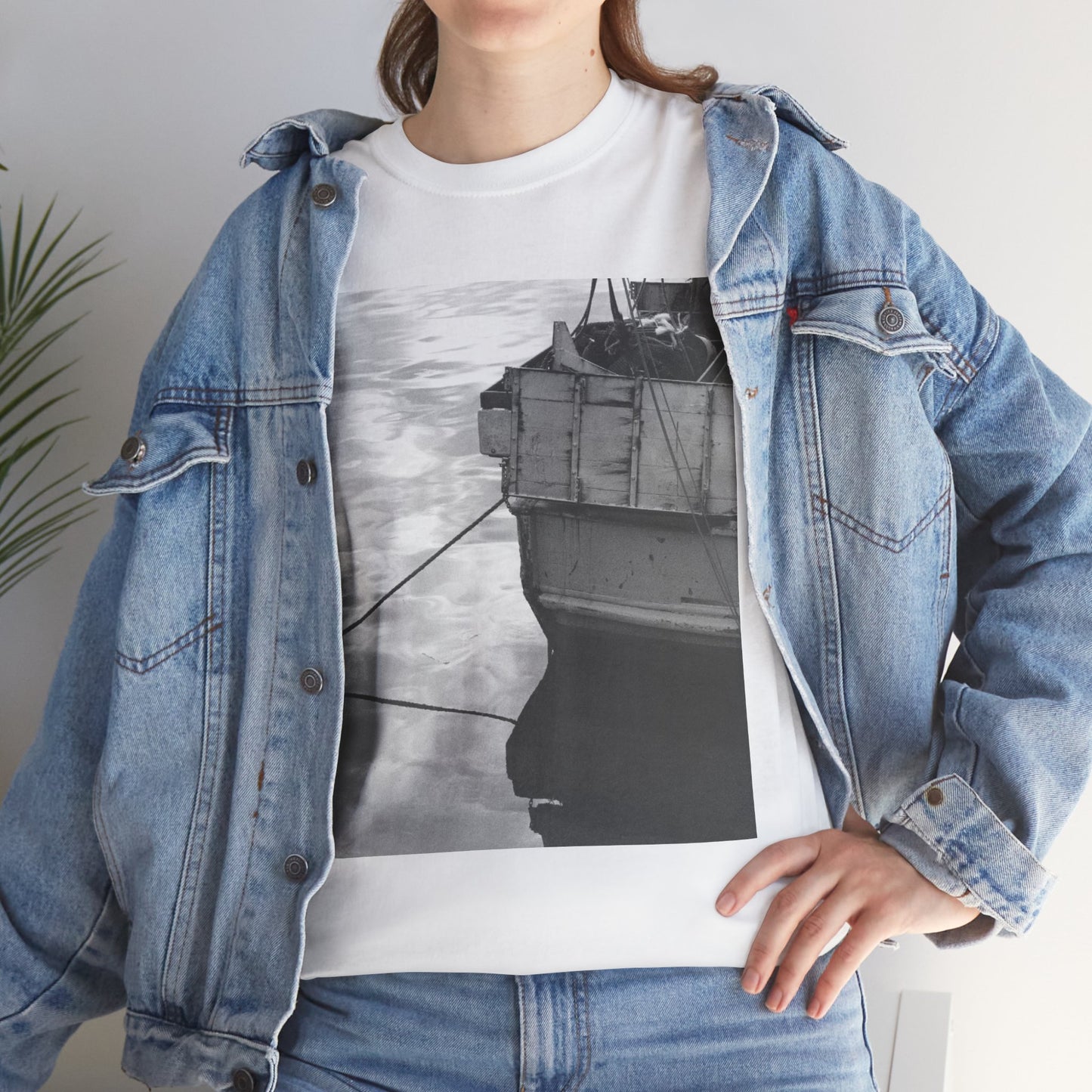 FISHING BOAT is a peaceful photograph of an idyllic scene, perfect for this soft comfortable art t-shirt.