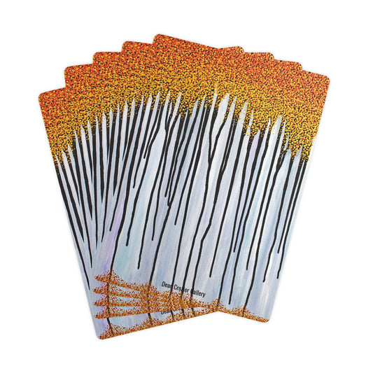 ABSCISSION Autumn Leaves Poker Cards — an autumn inspired playing deck