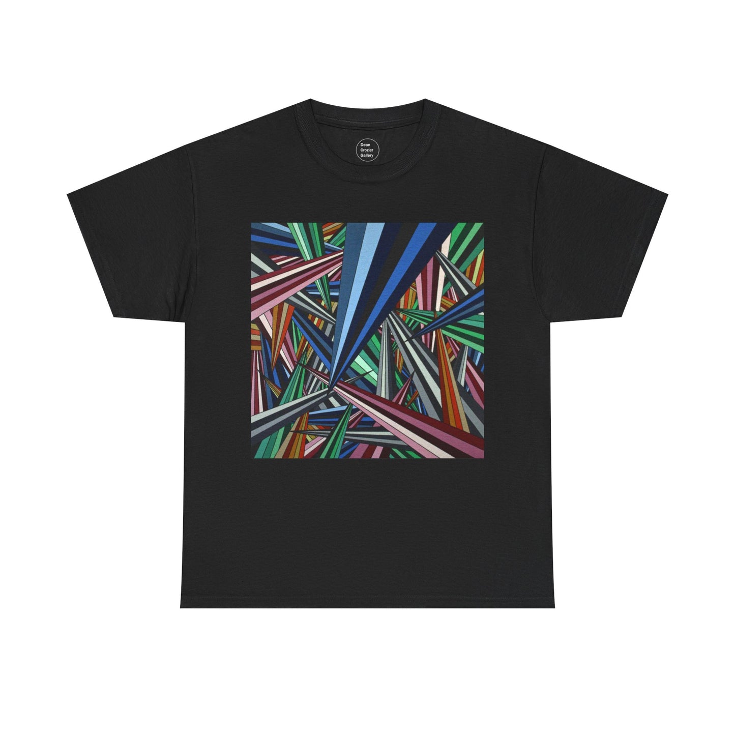 ANXIETY a bold abstract artwork by Dean Crozier on a great art T-shirt.
