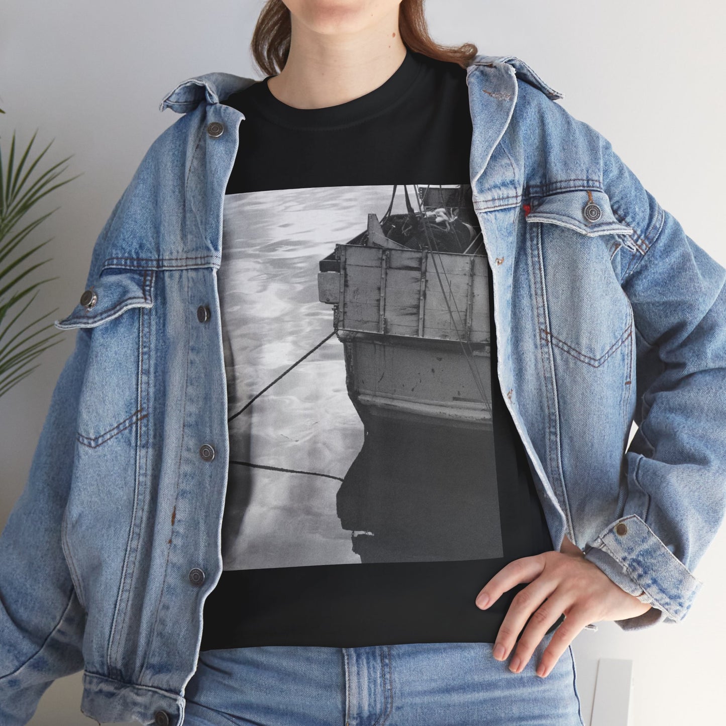 FISHING BOAT is a peaceful photograph of an idyllic scene, perfect for this soft comfortable art t-shirt.