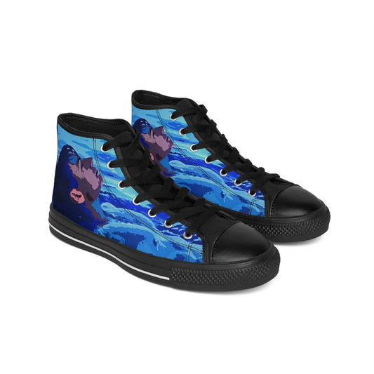 Men's Classic Sneakers — featuring an image from the artwork REPOSE-WATER on these statement sneakers by Dean Crozier Gallery