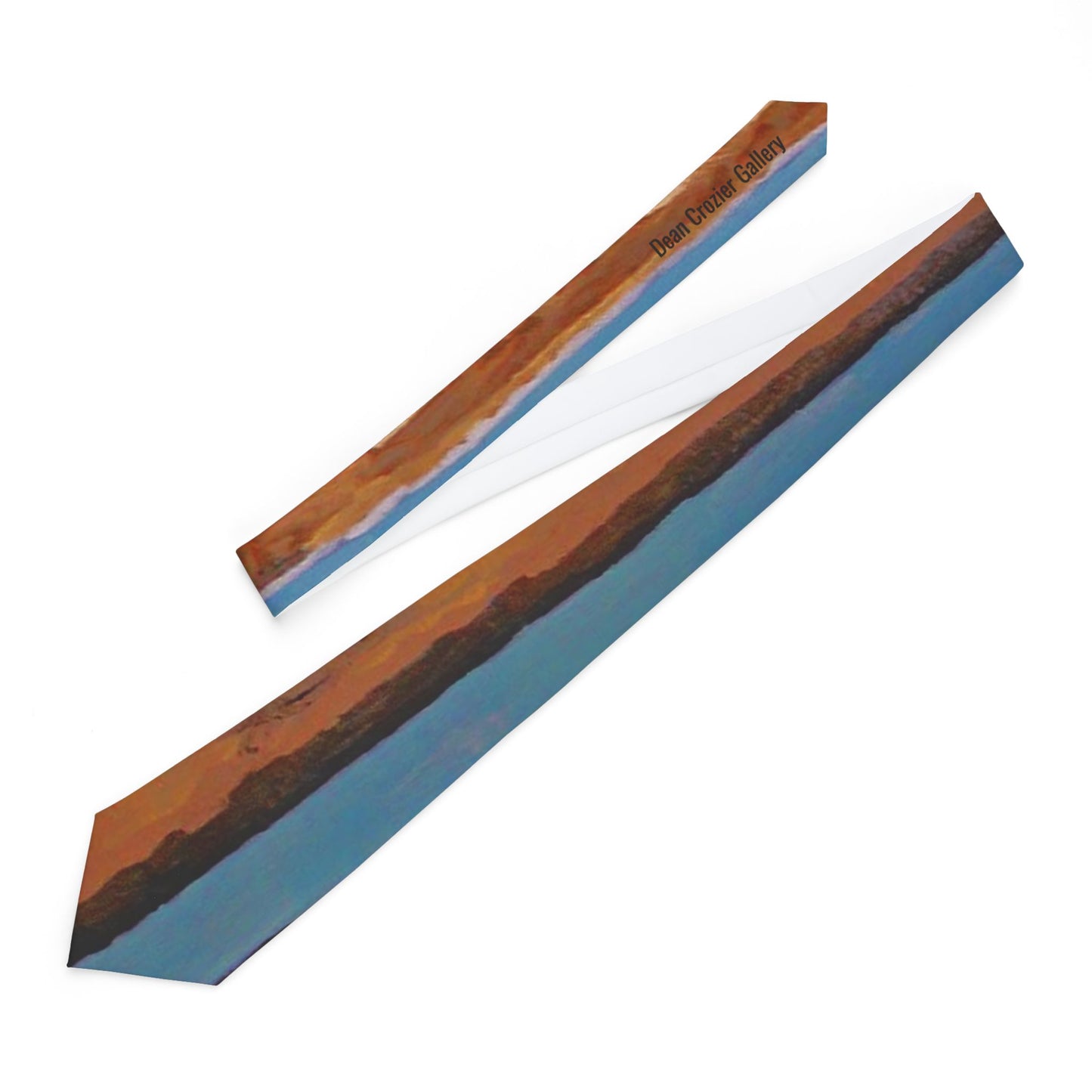 SALT PANS 2  Necktie — Dean Crozier's sand & sea landscape detail on this exquisite men's tie