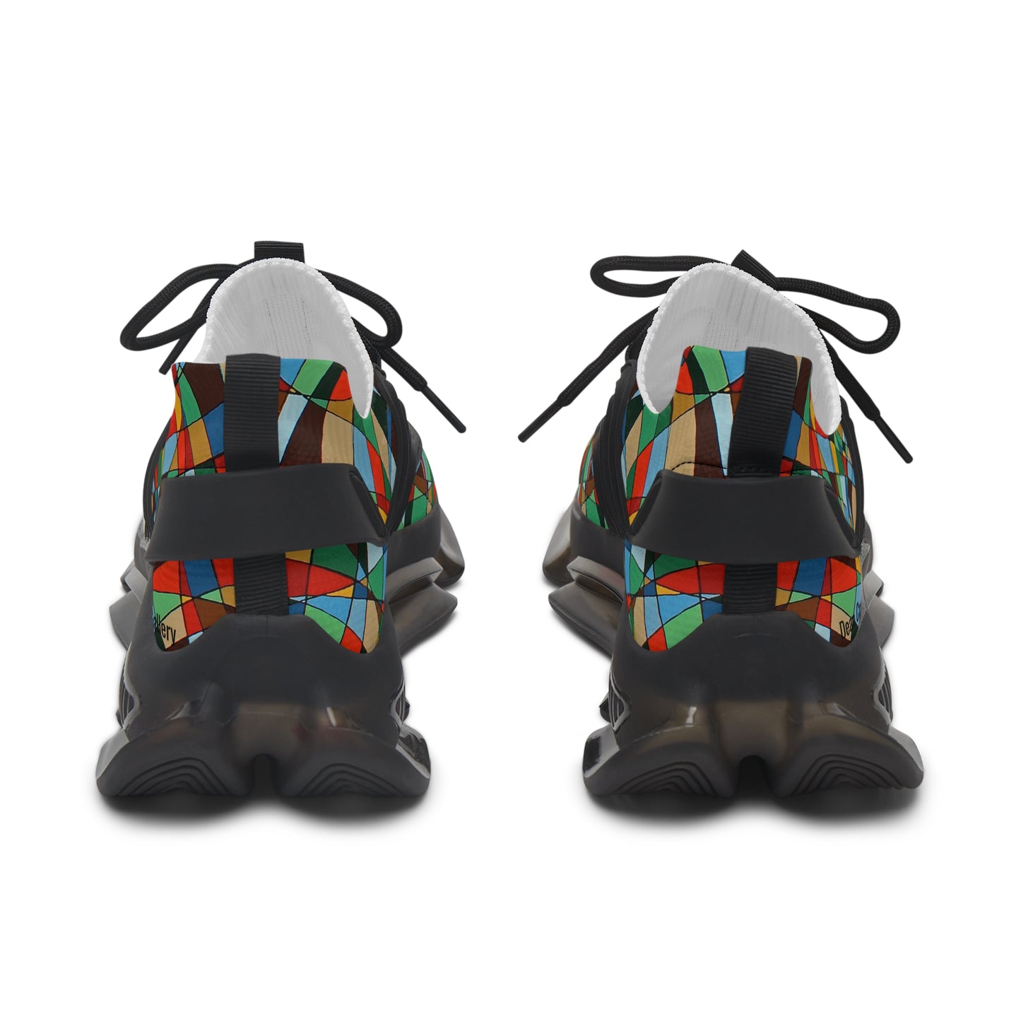 POINCIANA bloom mesh sneakers — a geometric floral spring design by Dean Crozier