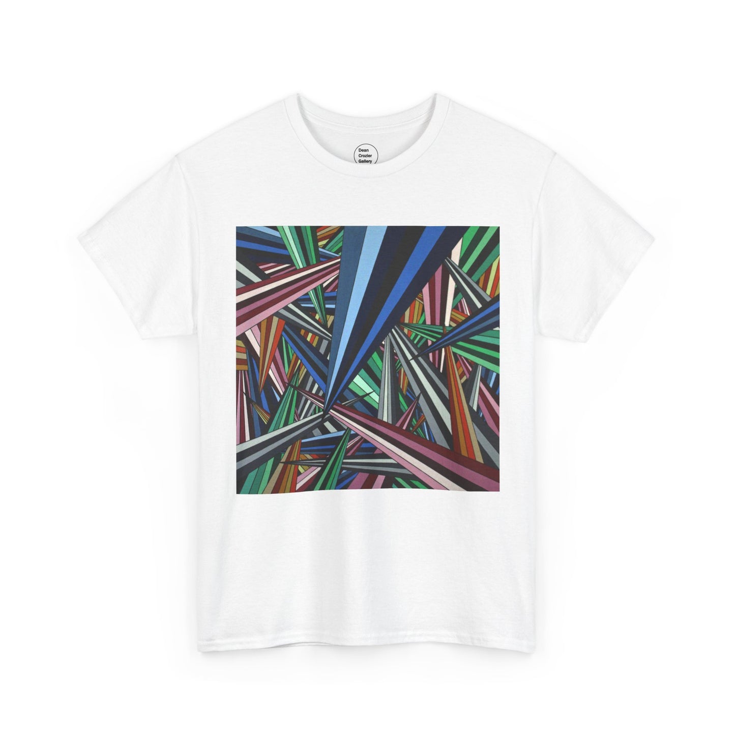 ANXIETY a bold abstract artwork by Dean Crozier on a great art T-shirt.