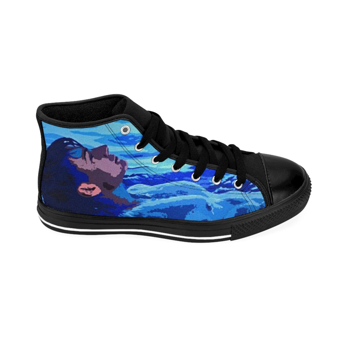 Men's Classic Sneakers — featuring an image from the artwork REPOSE-WATER on these statement sneakers by Dean Crozier Gallery
