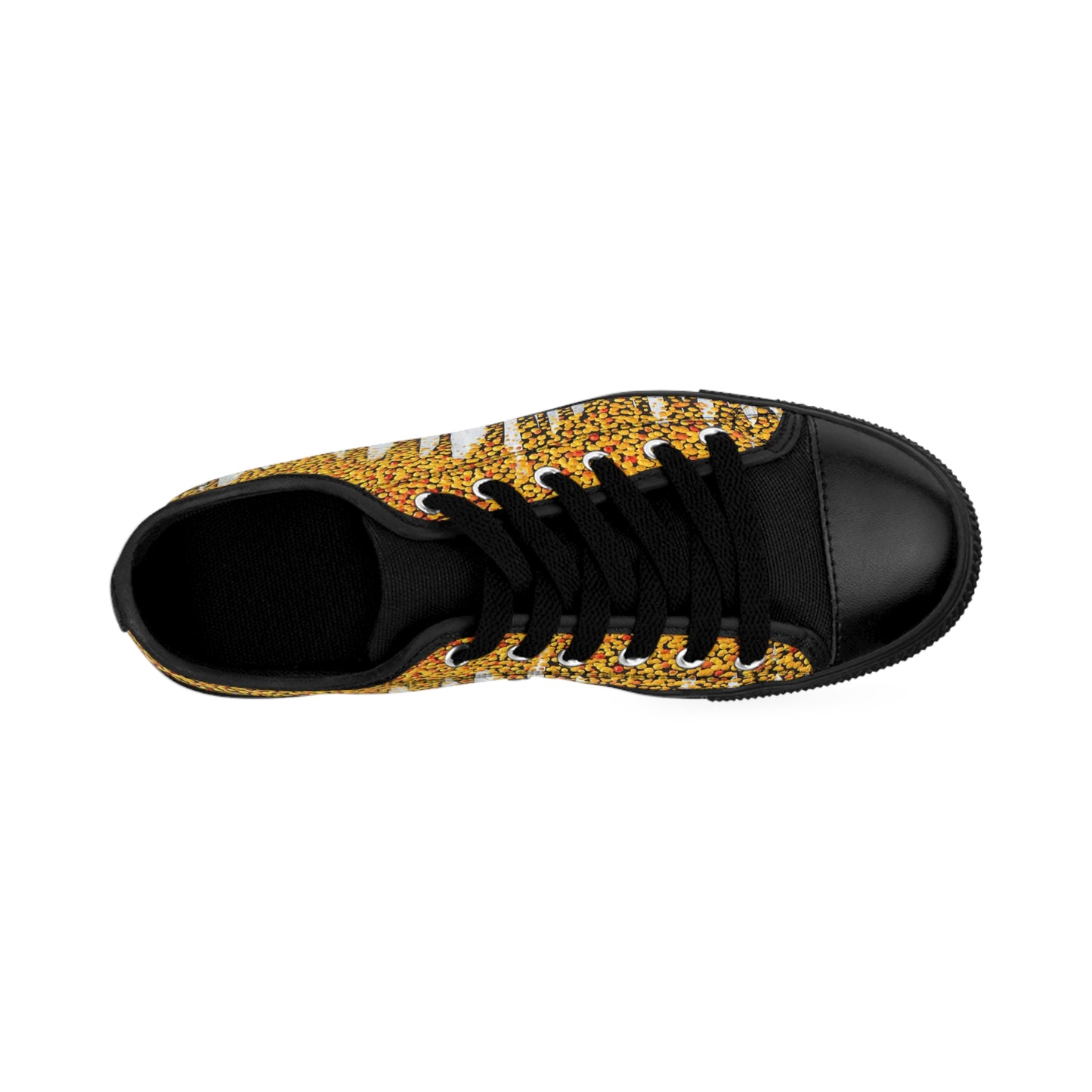 Golden leaves falling women's sneakers - casual sneakers featuring a detail from the artwork ABSCISSION