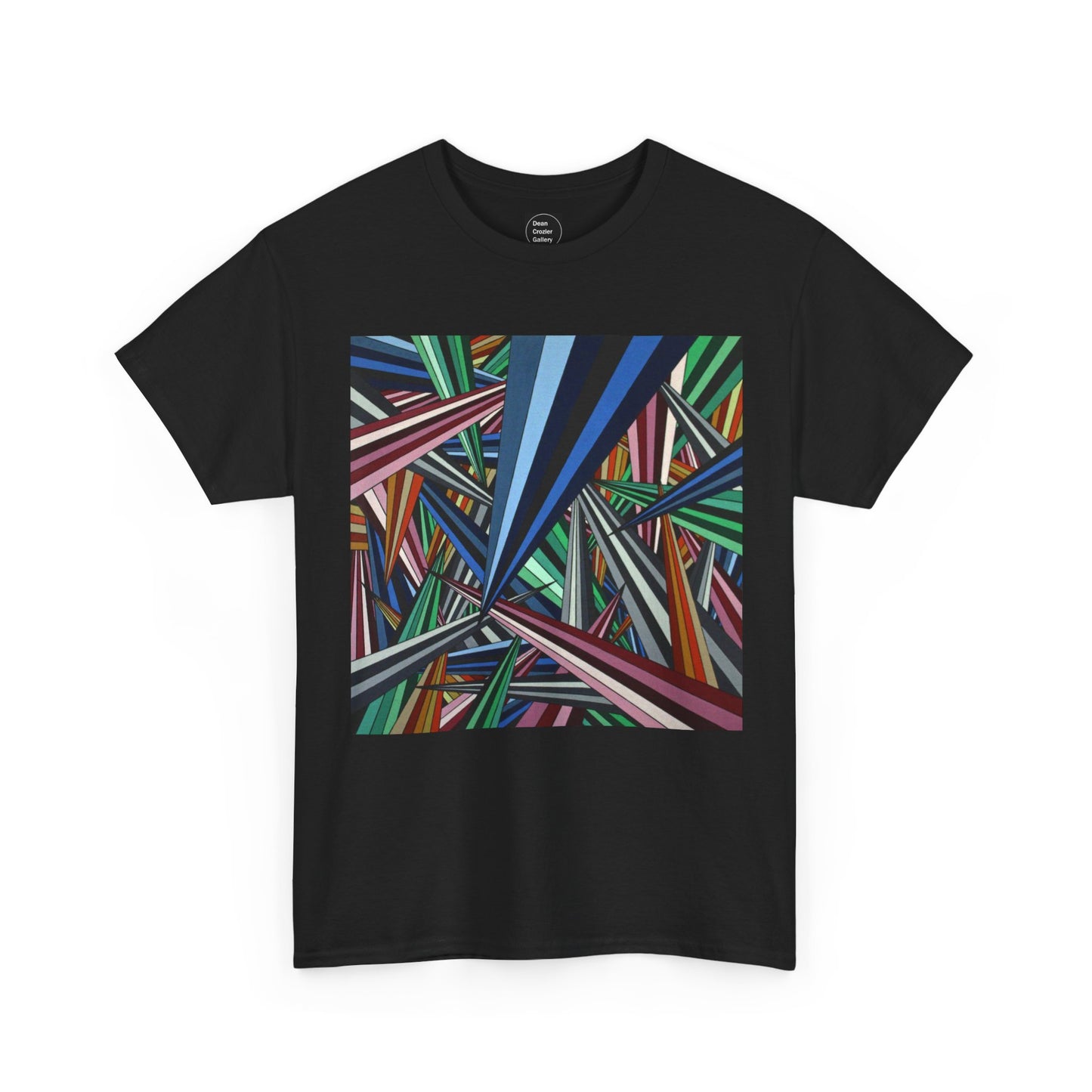 ANXIETY a bold abstract artwork by Dean Crozier on a great art T-shirt.