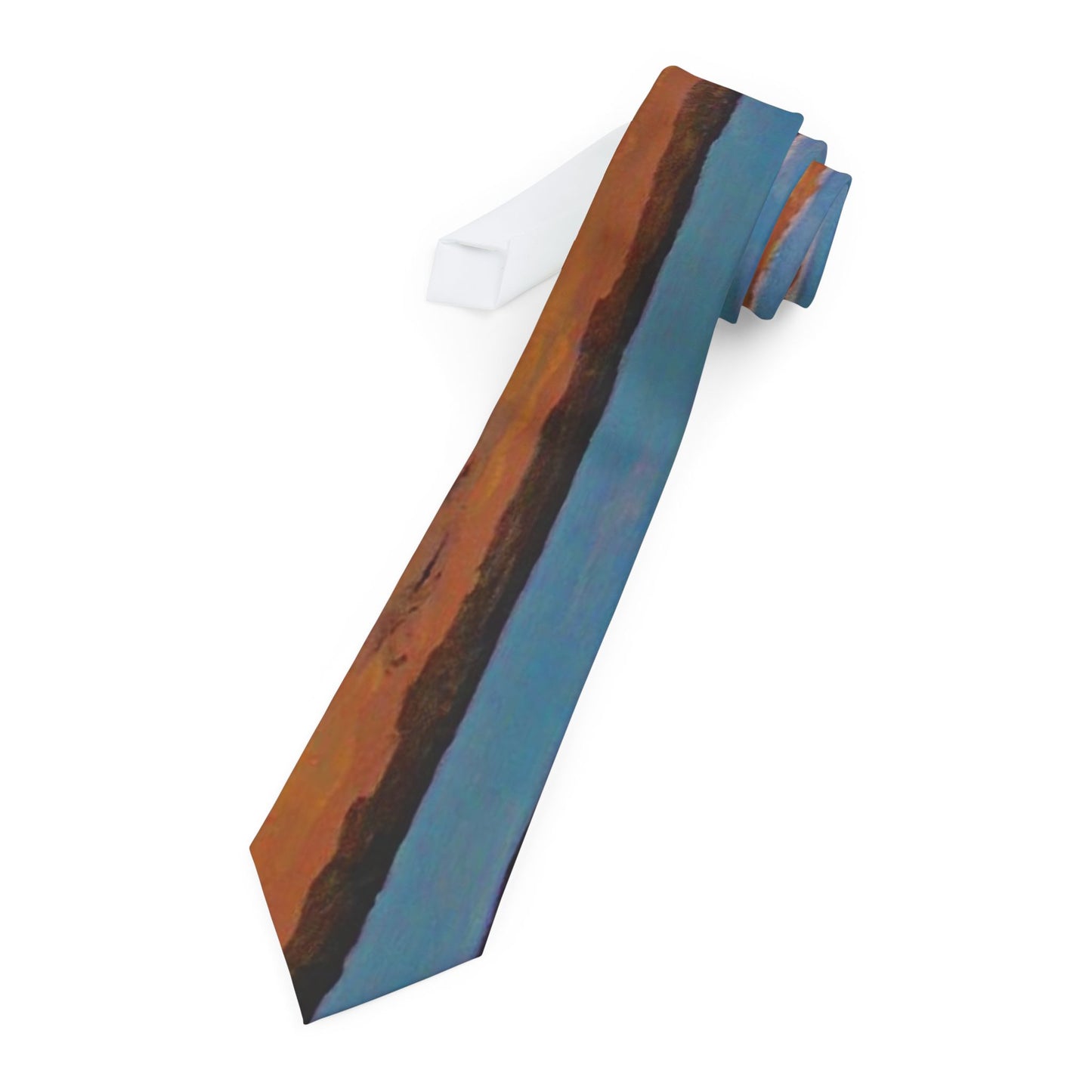 SALT PANS 2  Necktie — Dean Crozier's sand & sea landscape detail on this exquisite men's tie