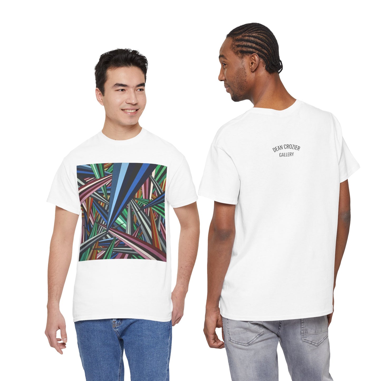 ANXIETY a bold abstract artwork by Dean Crozier on a great art T-shirt.