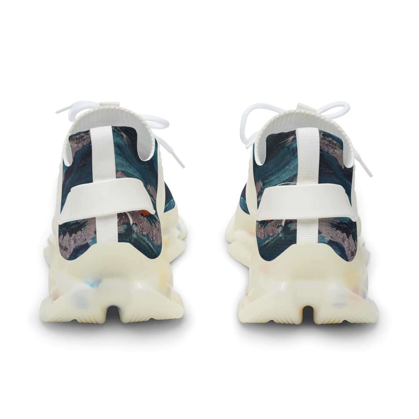 SILVER STREAK a blue & silver abstract mesh sneakers — electric streaks blend with this statement men's sneaker.