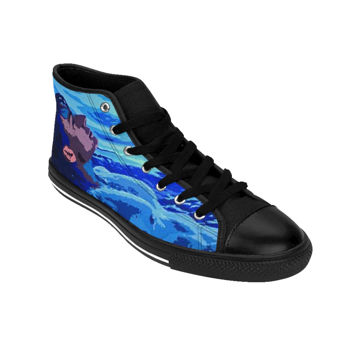 Men's Classic Sneakers — featuring an image from the artwork REPOSE-WATER on these statement sneakers by Dean Crozier Gallery