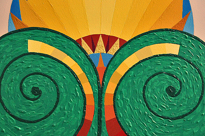 CEILING a textural painting inspired by the metal ceilings of Australian federation homes.