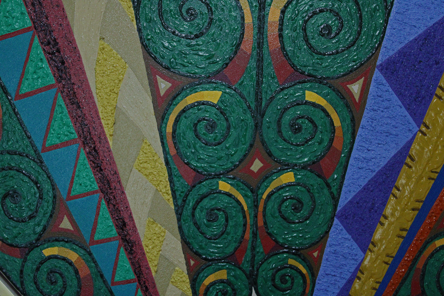 CEILING a textural painting inspired by the metal ceilings of Australian federation homes.