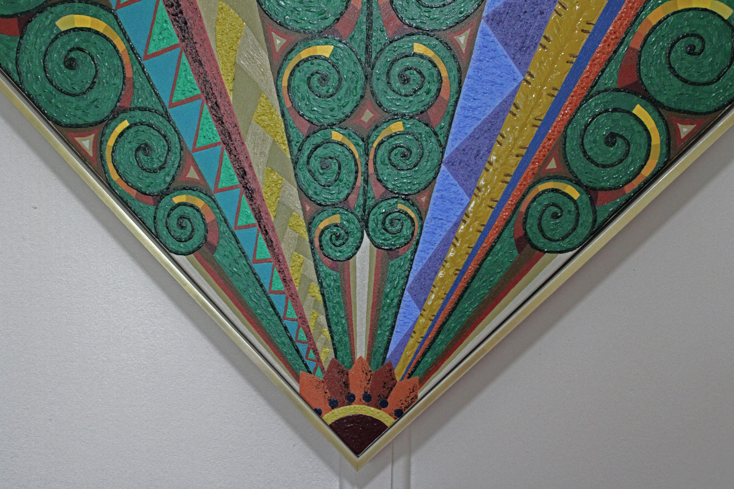CEILING a textural painting inspired by the metal ceilings of Australian federation homes.